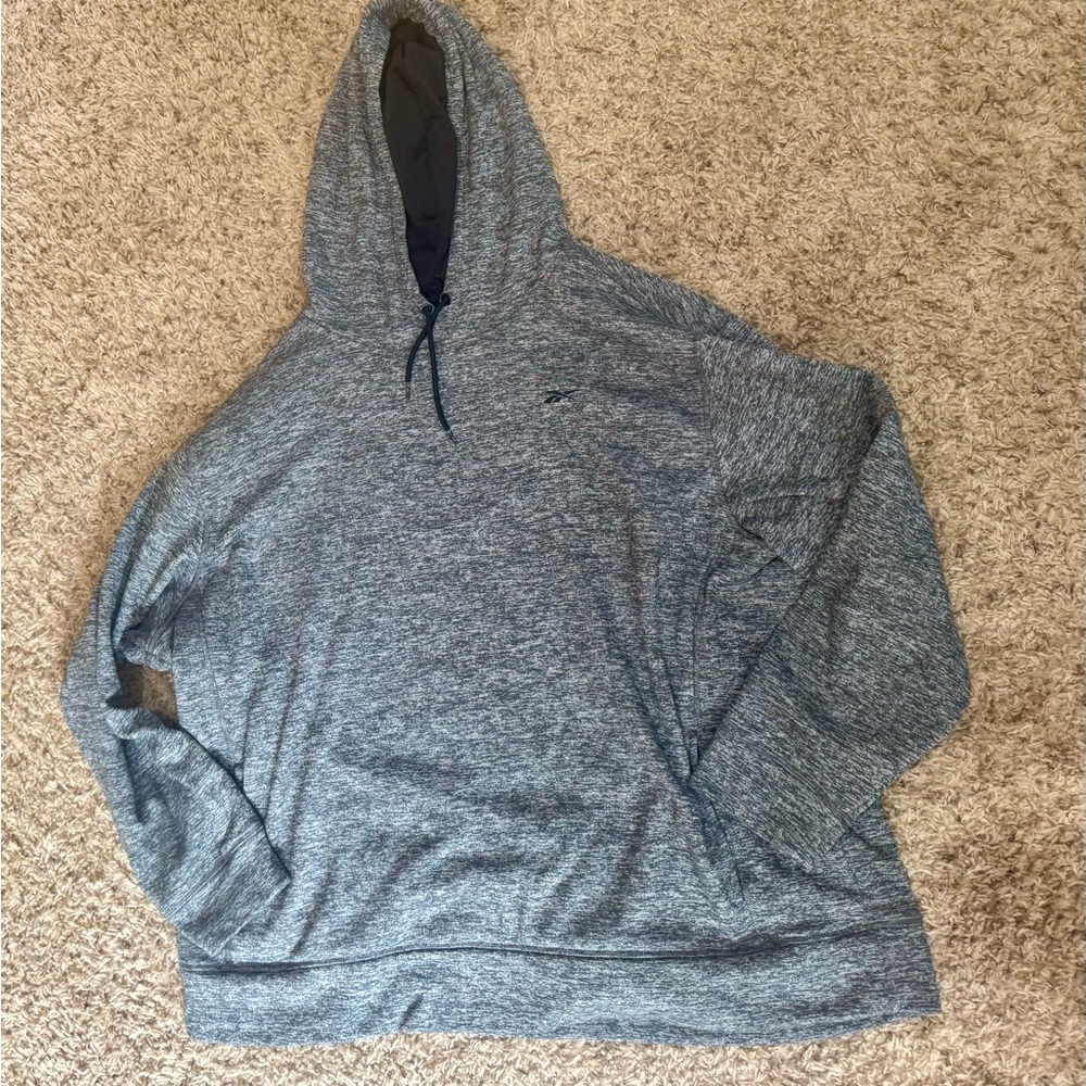 Reebok Men's Heathered Gray Hoodie Sweater